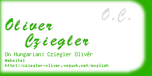 oliver cziegler business card